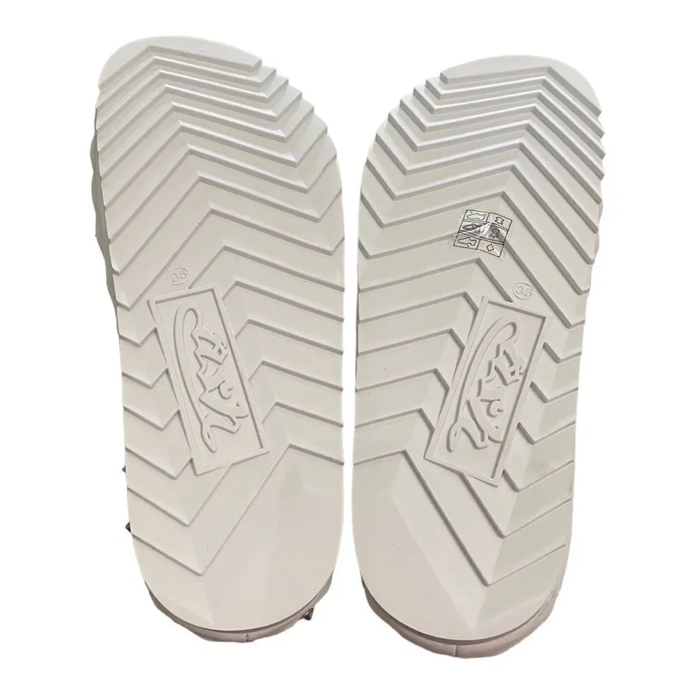 ASH Big Kids Unique White Leather Slide Sandals with Dust Bag NEW 35  3.5